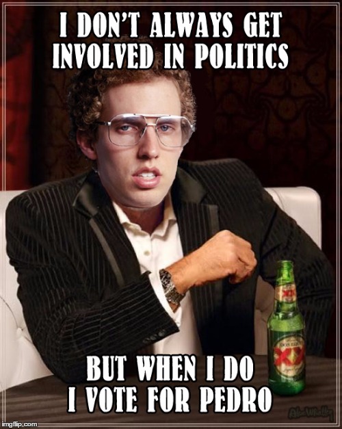 Napolean Dynamite the most interesting man in the world | image tagged in vote for pedro,napolean dynamite,politics | made w/ Imgflip meme maker
