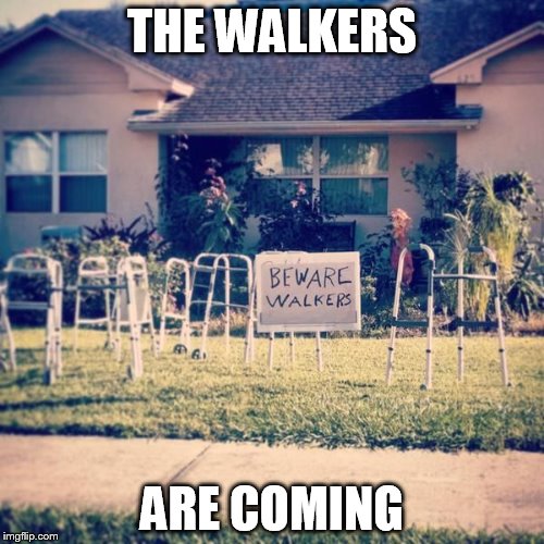 They are coming | THE WALKERS; ARE COMING | image tagged in zombies,walkers,coming | made w/ Imgflip meme maker