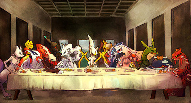 High Quality The Last Supper Pokemon Edition Blank Meme Template