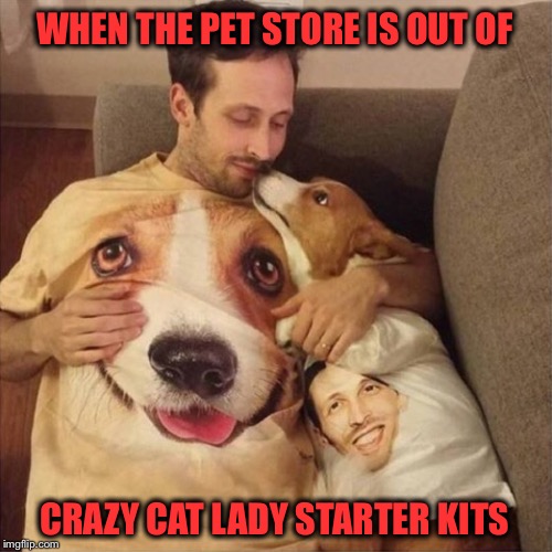 Forever Alone | WHEN THE PET STORE IS OUT OF; CRAZY CAT LADY STARTER KITS | image tagged in memes,funny,pets,forever alone,crazy cat lady | made w/ Imgflip meme maker