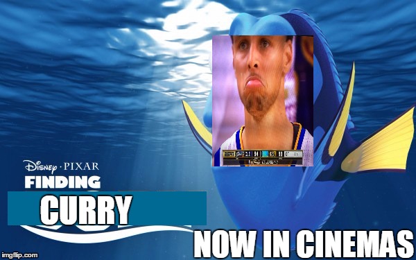 Finding Curry | CURRY; NOW IN CINEMAS | image tagged in stephen curry,lebron james,nba finals,championship,flop | made w/ Imgflip meme maker