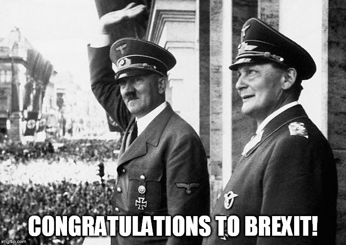 Congratulations to Brexit!  | CONGRATULATIONS TO BREXIT! | image tagged in brexit,eu referendum,uk election | made w/ Imgflip meme maker