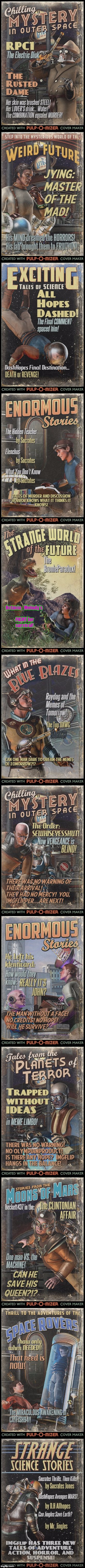 IMGflip Covers | Octavia_Melody's FIGHT for survival! | image tagged in pulp art | made w/ Imgflip meme maker