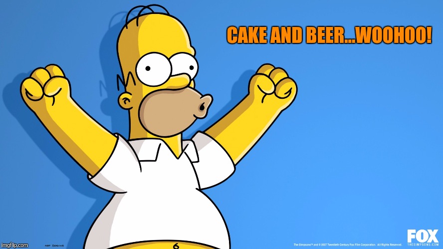 CAKE AND BEER...WOOHOO! | made w/ Imgflip meme maker