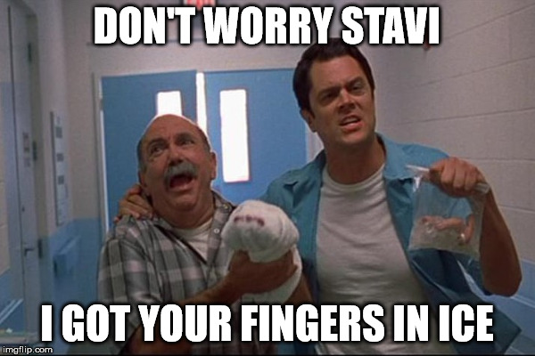 DON'T WORRY STAVI I GOT YOUR FINGERS IN ICE | made w/ Imgflip meme maker