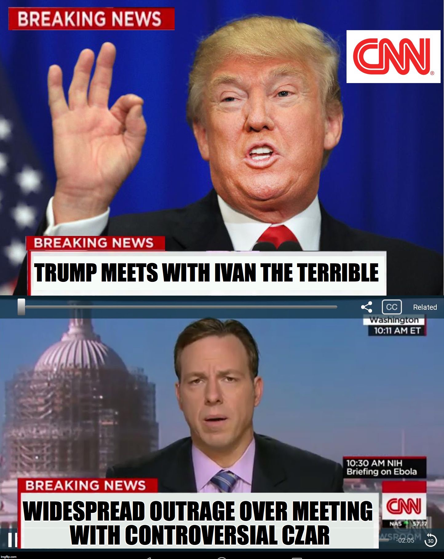 USE THIS NEW CNN PHONY BREAKING TRUMP NEWS TEMPLATE TO MAKE FUN OF THEIR  RIDICULOUS REPORTING !!! ** - Imgflip