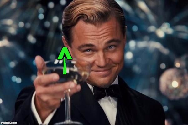 Leonardo Dicaprio Cheers Meme | ^ | image tagged in memes,leonardo dicaprio cheers | made w/ Imgflip meme maker