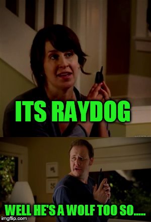 ITS RAYDOG WELL HE'S A WOLF TOO SO..... | made w/ Imgflip meme maker
