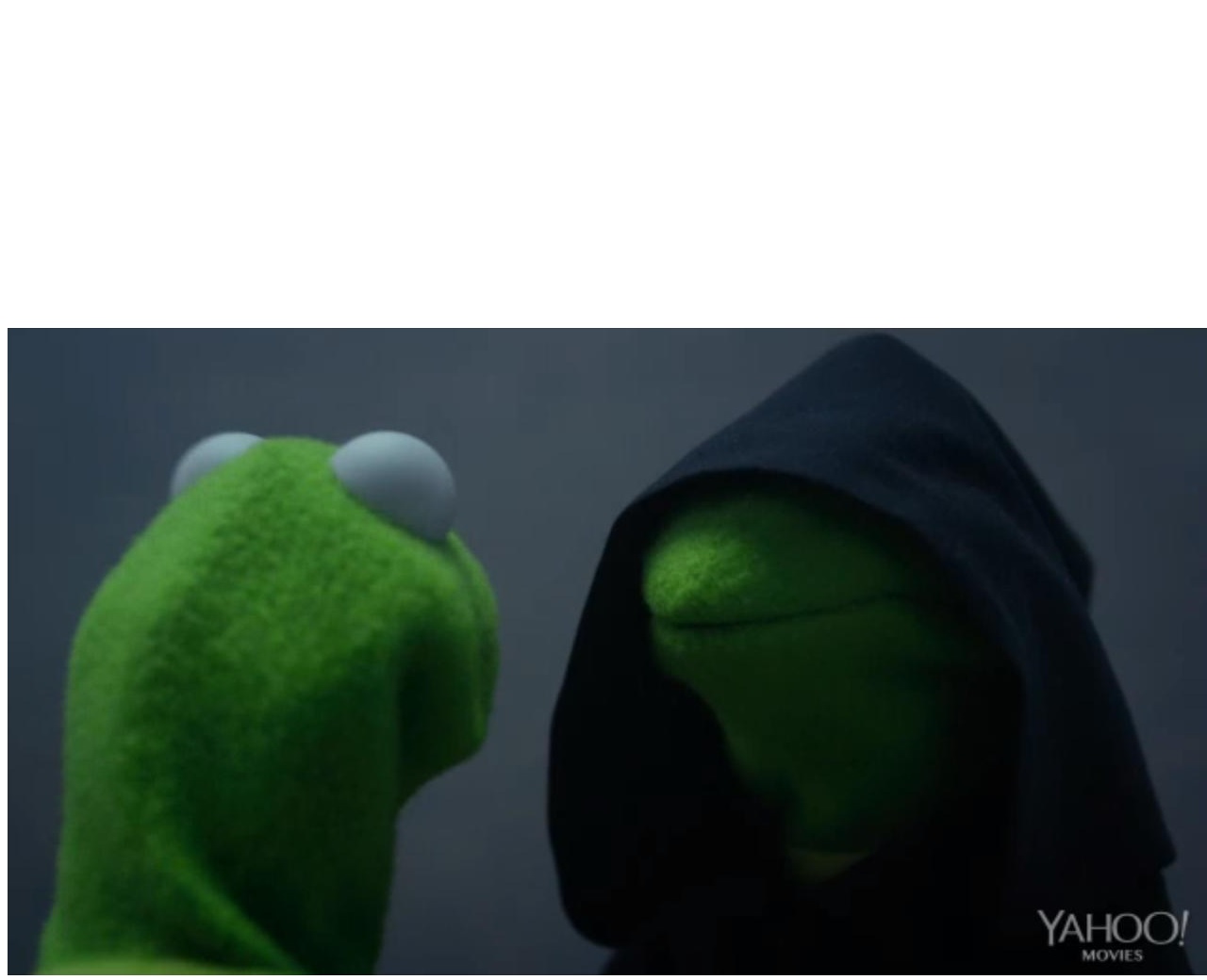 High Quality evil kermit the frog 2 Blank Meme Template