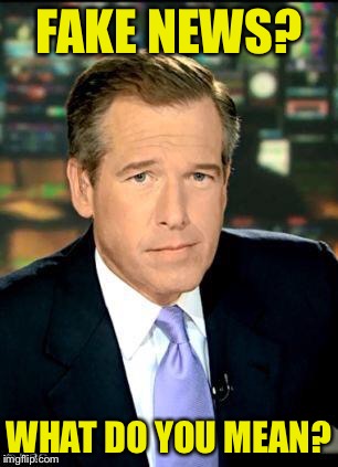 Brian Williams Was There 3 Meme | FAKE NEWS? WHAT DO YOU MEAN? | image tagged in memes,brian williams was there 3 | made w/ Imgflip meme maker