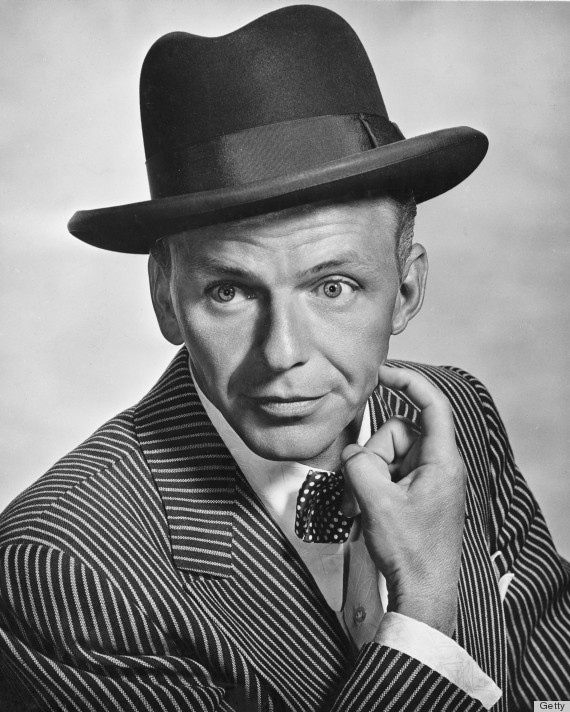Frank Sinatra hat Blank Meme Template