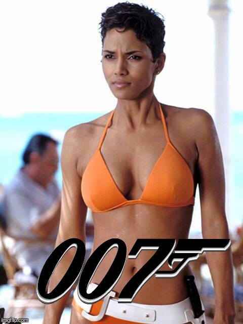 007 | G | image tagged in cleavage week,halle berry | made w/ Imgflip meme maker