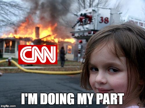 Have you posted a meme mocking CNN on a social media platform today? We should all play our part. | I'M DOING MY PART | image tagged in memes,disaster girl,cnn,cnn vs the internet,anti cnn month,do your part | made w/ Imgflip meme maker