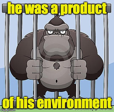 he was a product of his environment | made w/ Imgflip meme maker
