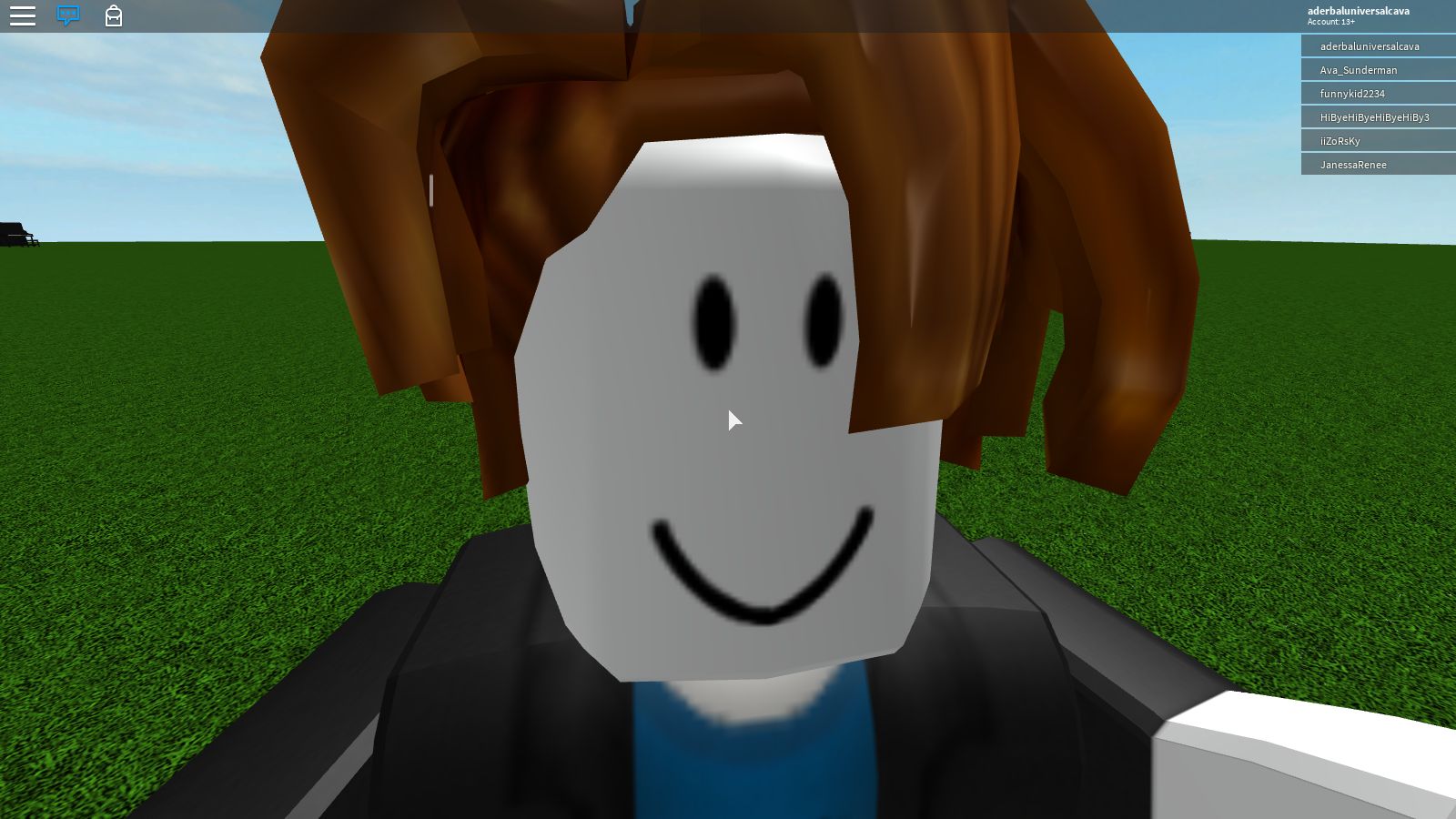 blue hair roblox guy Blank Template - Imgflip