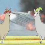 Llamas with hats meme