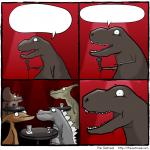 t Rex stand up meme