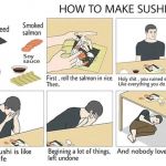 Two more submissions left! | HOW TO MAKE SUSHI; . | image tagged in how to make sushi,memes | made w/ Imgflip meme maker