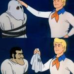 Scooby doo mask reveal meme