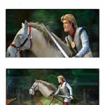 Prince Charming’s horse template