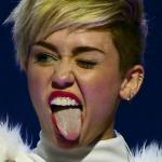 Miley Cyrus tongue meme