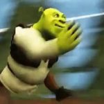 Shrek running GIF Template