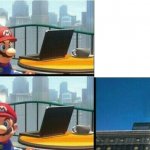 Mario reacts to X template