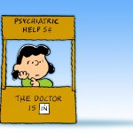 Lucy Peanuts - The Doctor is in  Psychiatric Help template