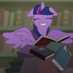 Twilight Sparkle with books template
