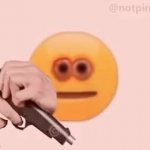 cursed emoji loading gun GIF Template