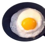 frying pan with egg template