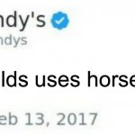 Impersonator | McDonalds uses horse meat. | image tagged in wendy's twitter | made w/ Imgflip meme maker