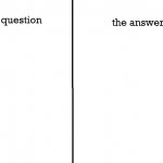 the question the answer template