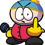 Eric cartman middle finger template