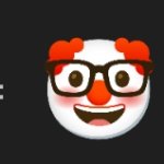 Nerd Clown Emoji template
