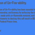 Certification of Un-Fire-Ability meme