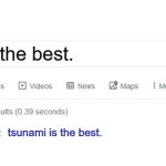 WOF MEME | Qibli is the best. tsunami is the best. | image tagged in did you mean,wof | made w/ Imgflip meme maker