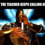 idk stop calling on me that's why I'm not raising my hand | WHEN THE TEACHER KEEPS CALLING ON YOU; KNOW; I; DONT | image tagged in gifs,qrs,qdz,doctor,school | made w/ Imgflip video-to-gif maker
