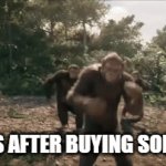 Solitude | CHADS AFTER BUYING SOLITUDE | image tagged in gifs,cryptocurrency,crypto,funny memes,memecoin,bitcoin | made w/ Imgflip video-to-gif maker