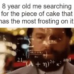 I love icing, you know. Of course I'm going to eat the piece with the most icing. | 8 year old me searching for the piece of cake that has the most frosting on it: | image tagged in gifs,relatable,relatable memes,childhood,nostalgia,front page | made w/ Imgflip video-to-gif maker
