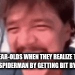 spooder men | 5-YEAR-OLDS WHEN THEY REALIZE THEY CAN'T BE SPIDERMAN BY GETTING BIT BY A SPIDER | image tagged in gifs,spiderman | made w/ Imgflip video-to-gif maker