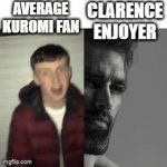 Welcome | CLARENCE ENJOYER; AVERAGE KUROMI FAN | image tagged in gifs,clarence,funny memes | made w/ Imgflip video-to-gif maker