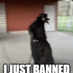 My only wish is that i could have done this | I JUST BANNED SKIBIDI TOILET | image tagged in gifs,banned,skibidi toilet,plague doctor | made w/ Imgflip video-to-gif maker