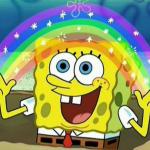 spongebob rainbow Meme
