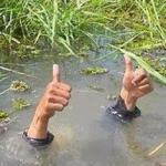 FLOODING THUMBS UP