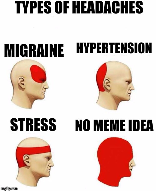 types of headache - Imgflip