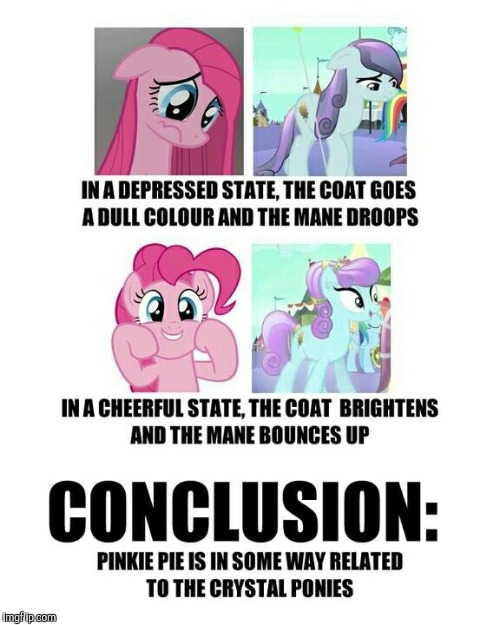 This could be true! | image tagged in memes,my little pony,pinkie pie | made w/ Imgflip meme maker