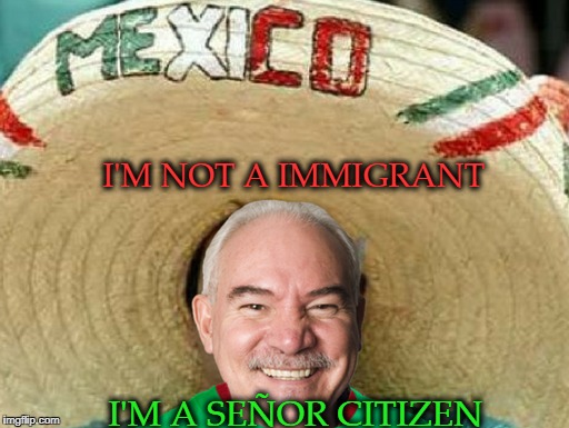 He is right you know  | I'M NOT A IMMIGRANT; I'M A SEÑOR CITIZEN | image tagged in mexican word of the day,immigrant,senior center,old man,memes,funny | made w/ Imgflip meme maker