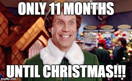 Buddy Elf Favorite | ONLY 11 MONTHS; UNTIL CHRISTMAS!!! | image tagged in buddy elf favorite | made w/ Imgflip meme maker