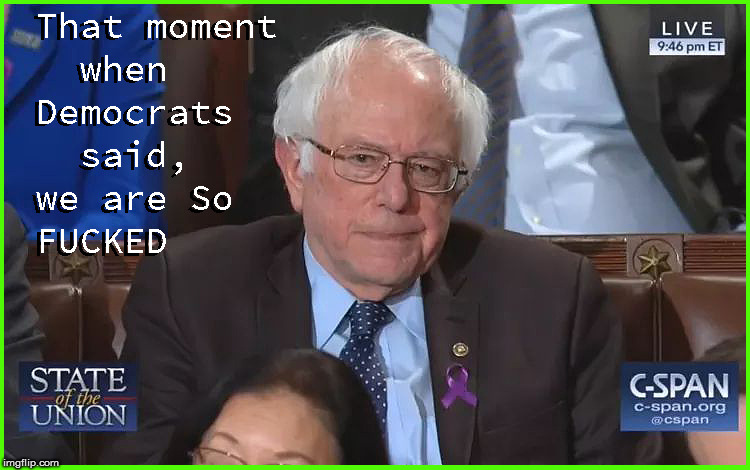 The State of the Union in one Pic-part B | image tagged in state of the union,current events,politics lol,funny memes,bernie sanders,political meme | made w/ Imgflip meme maker